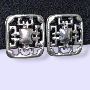 V. Square Brutalist Cut Out Earrings